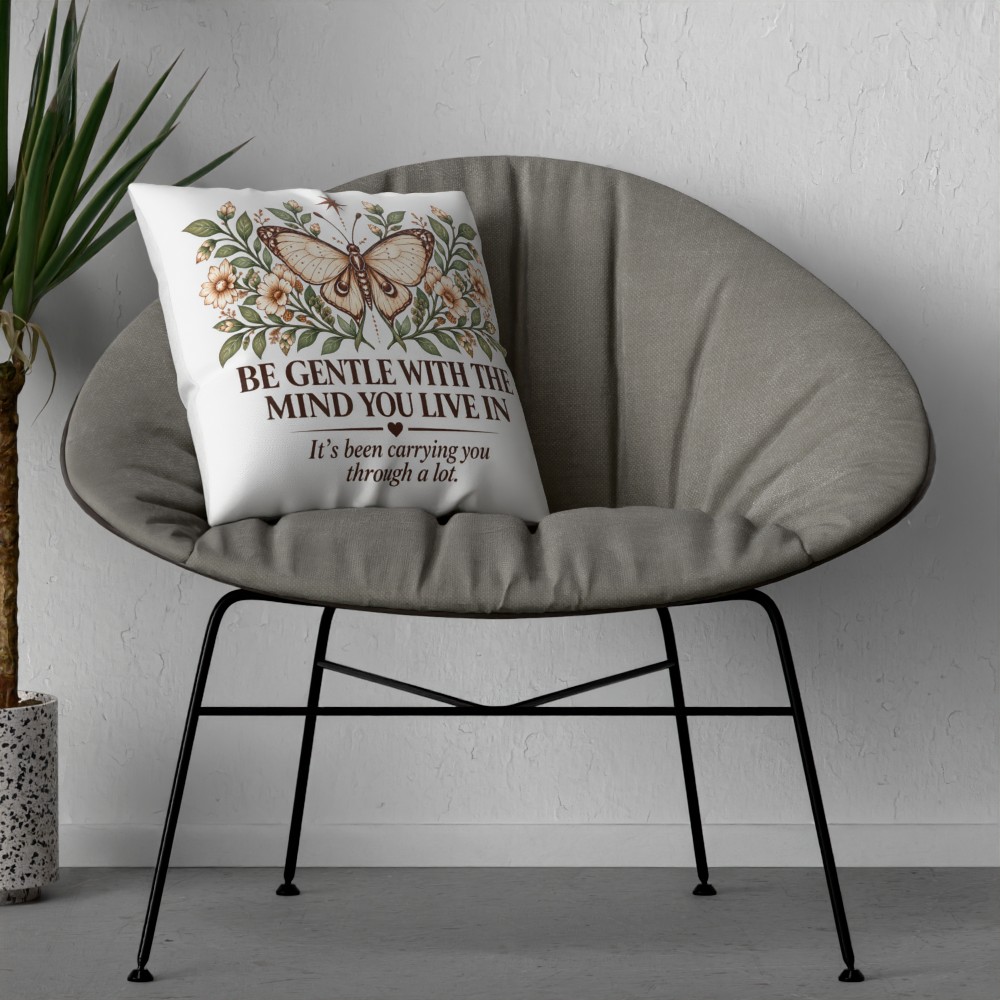 Be Gentle With the Mind You Live In Cushion