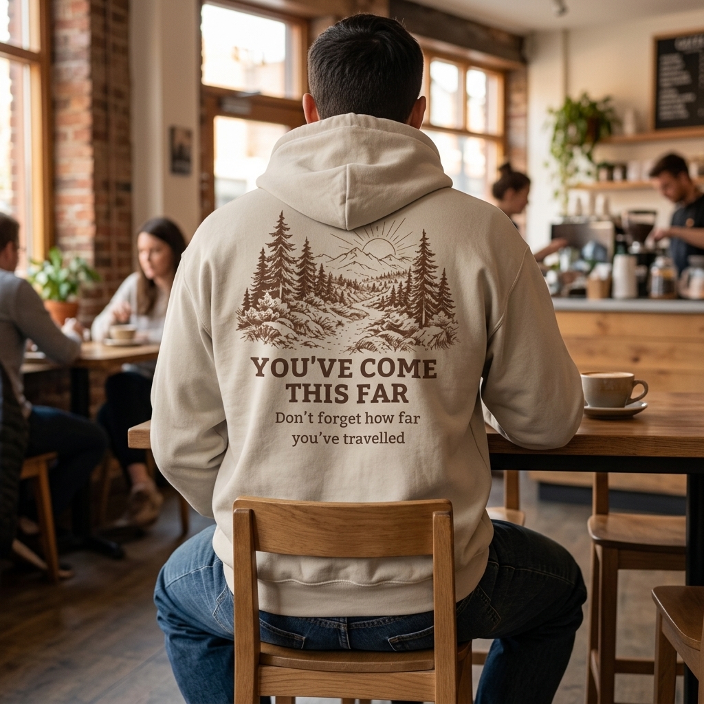 You've Come This Far Hoodie - Neutral - Mental Health - Image 3