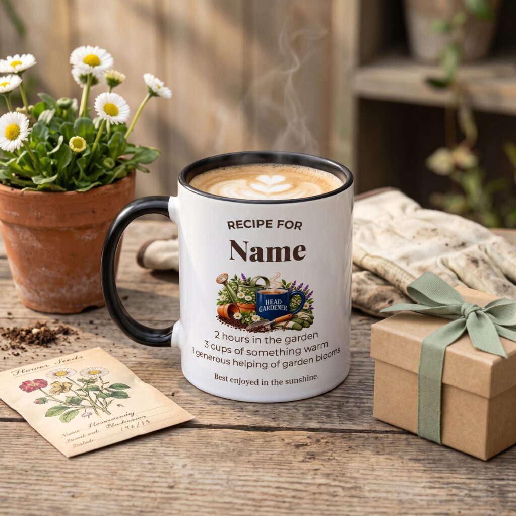 Personalised Gardening Lover Mug | Recipe For Gardeners