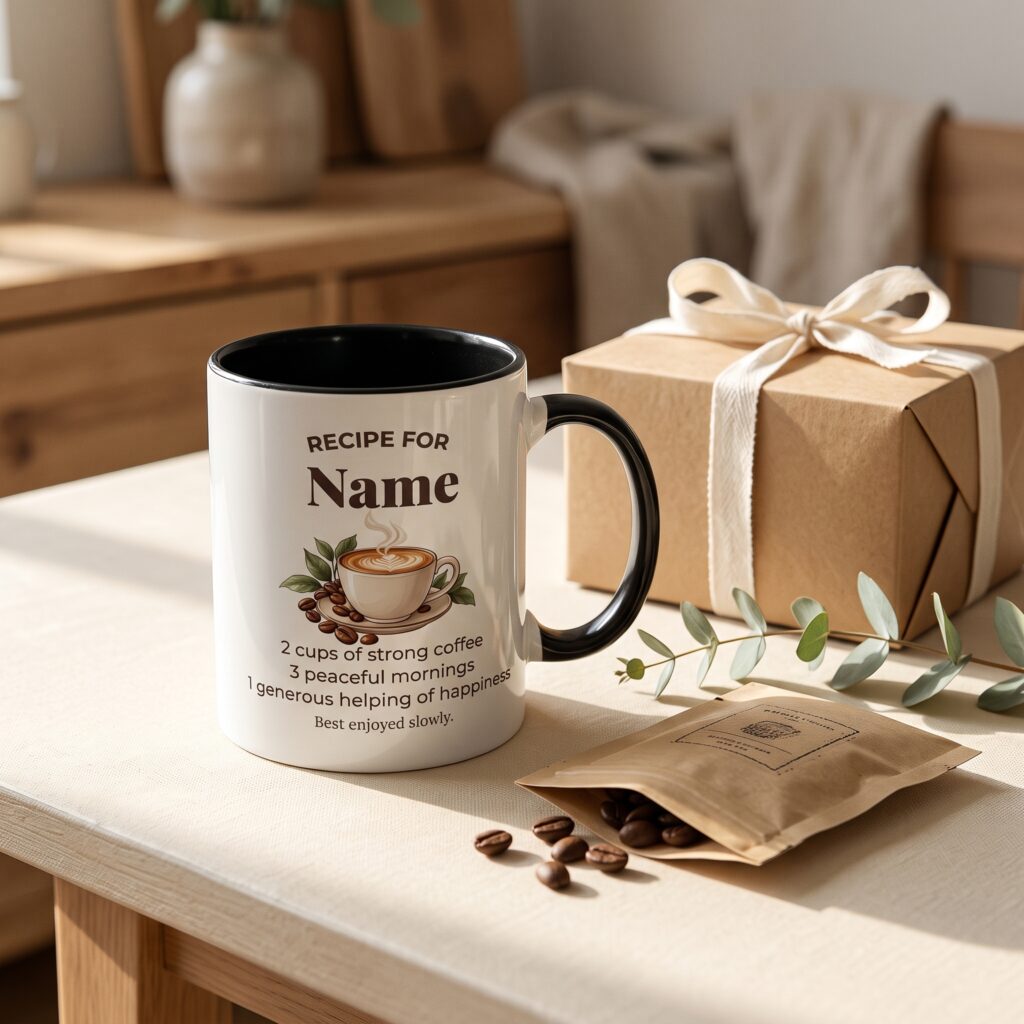 Personalised Coffee Lover Mug | Recipe For Coffee Lover
