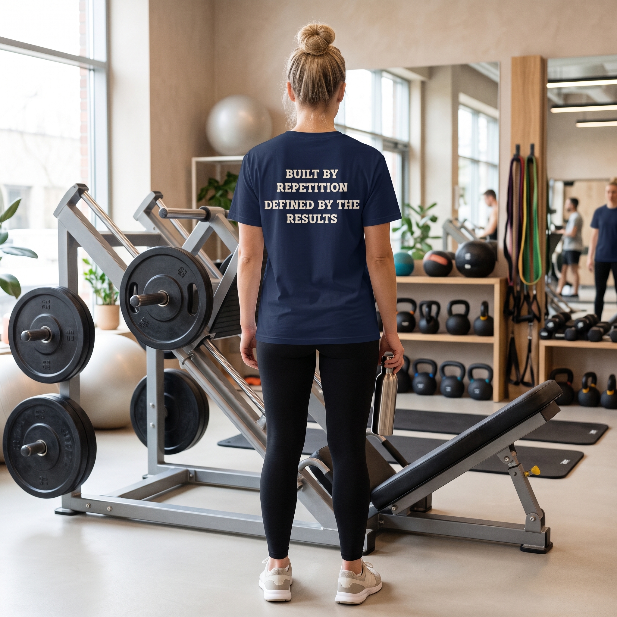 Built By Repetition T-Shirt – Motivational Gym & Workout Tee - Image 4