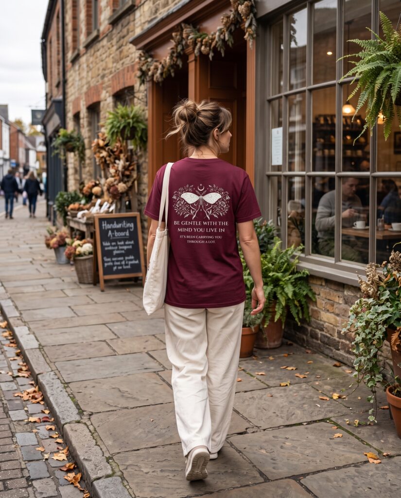 Be Gentle With the Mind You Live In T Shirt | Self Care & Mental Health Tee