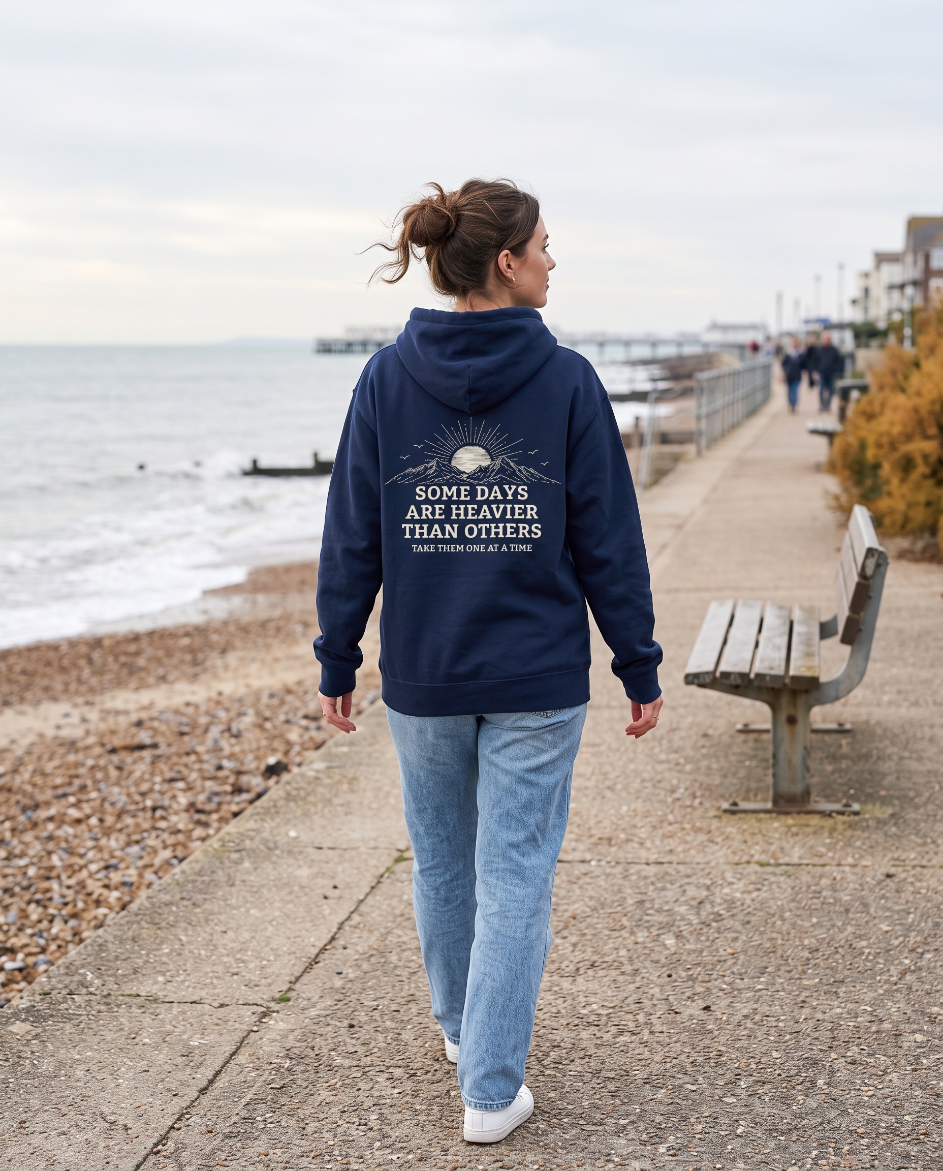 Some Days Are Heavier Than Others Hoodie | Mental Health - Image 2