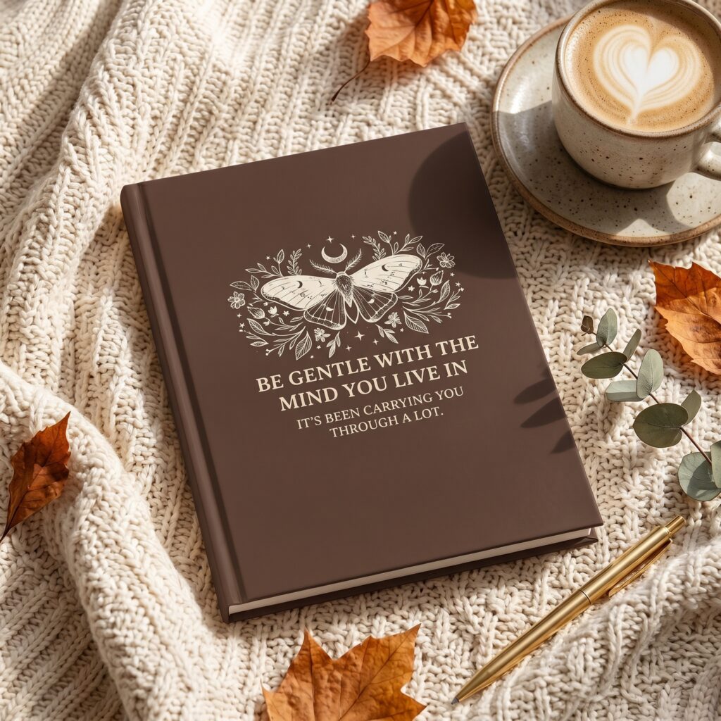 Be Gentle With the Mind You Live In Journal | A5 Hardback Self Care/Mental Health Notebook