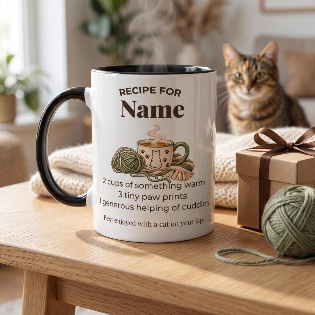 Personalised Cat Lover Mug | Recipe For Cat Lovers